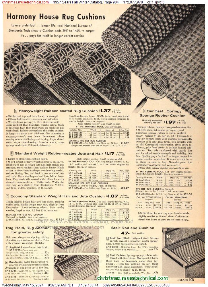 1957 Sears Fall Winter Catalog, Page 904