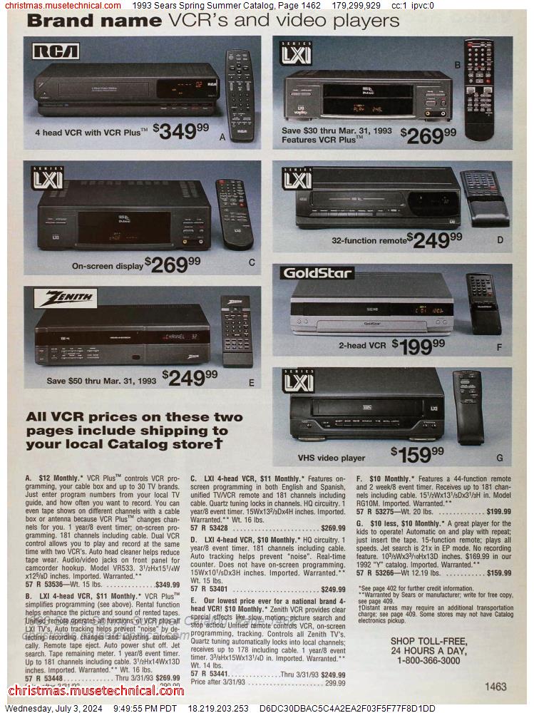 1993 Sears Spring Summer Catalog, Page 1462