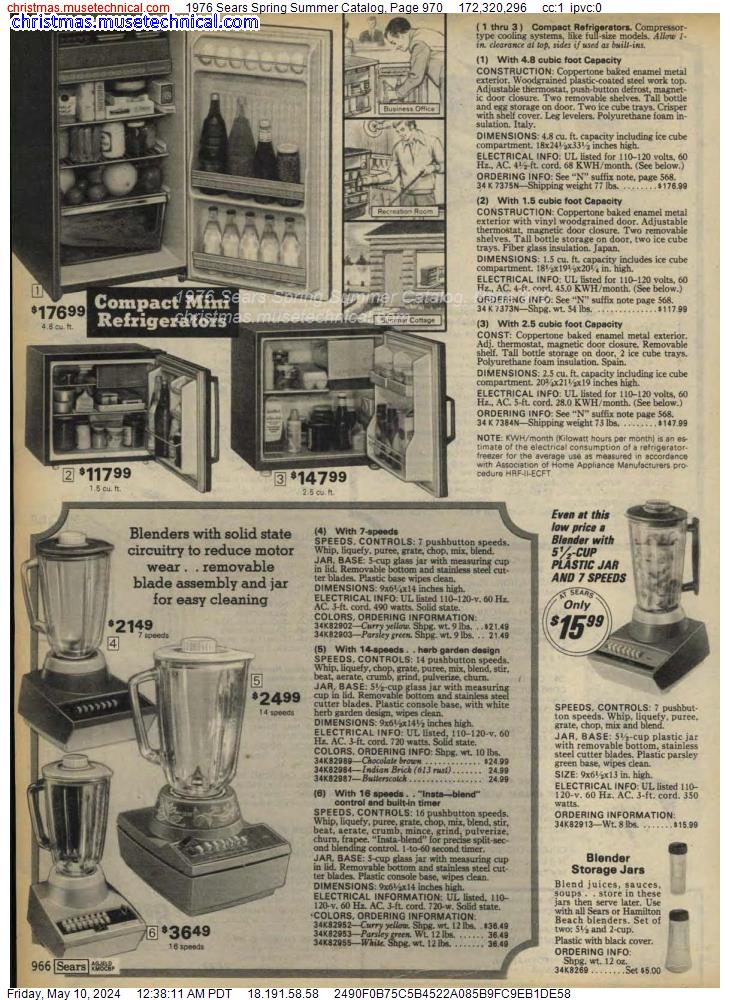 1976 Sears Spring Summer Catalog, Page 970