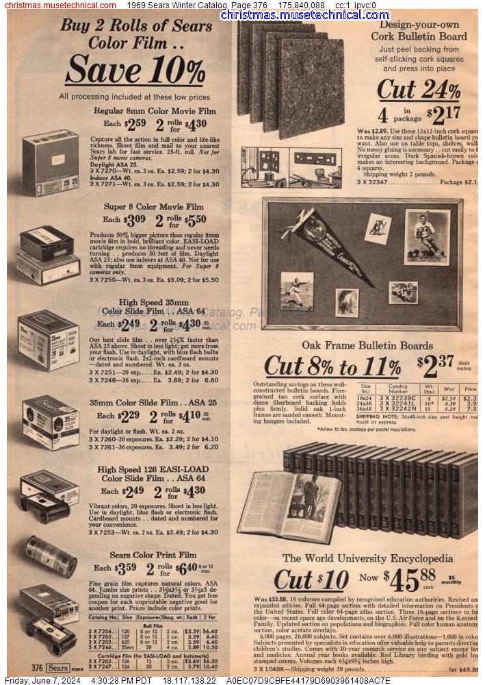 1969 Sears Winter Catalog, Page 376