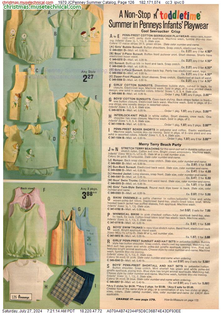 1970 JCPenney Summer Catalog, Page 126