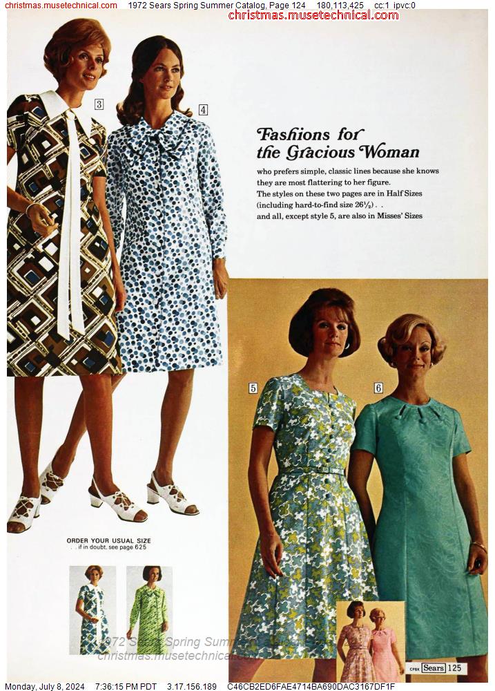 1972 Sears Spring Summer Catalog, Page 124
