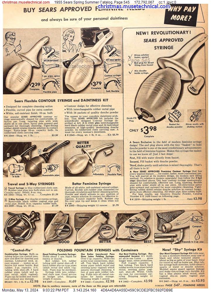 1955 Sears Spring Summer Catalog, Page 545