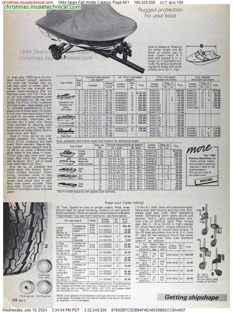 1984 Sears Fall Winter Catalog, Page 661