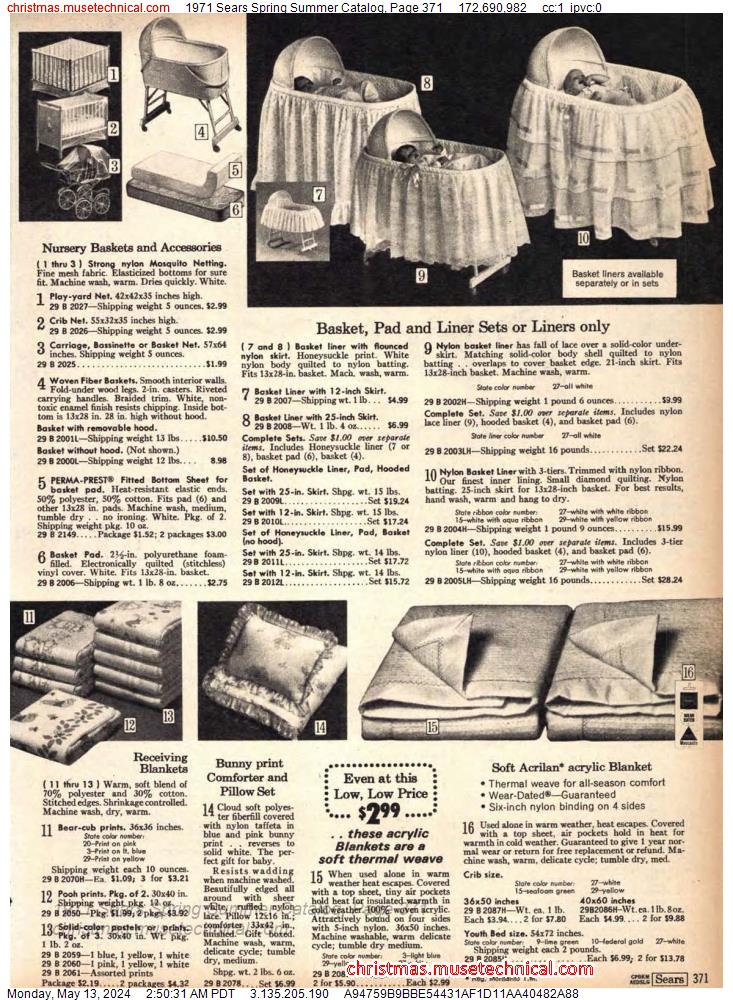 1971 Sears Spring Summer Catalog, Page 371