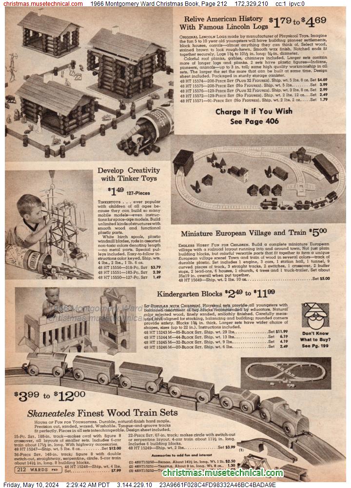1966 Montgomery Ward Christmas Book, Page 212
