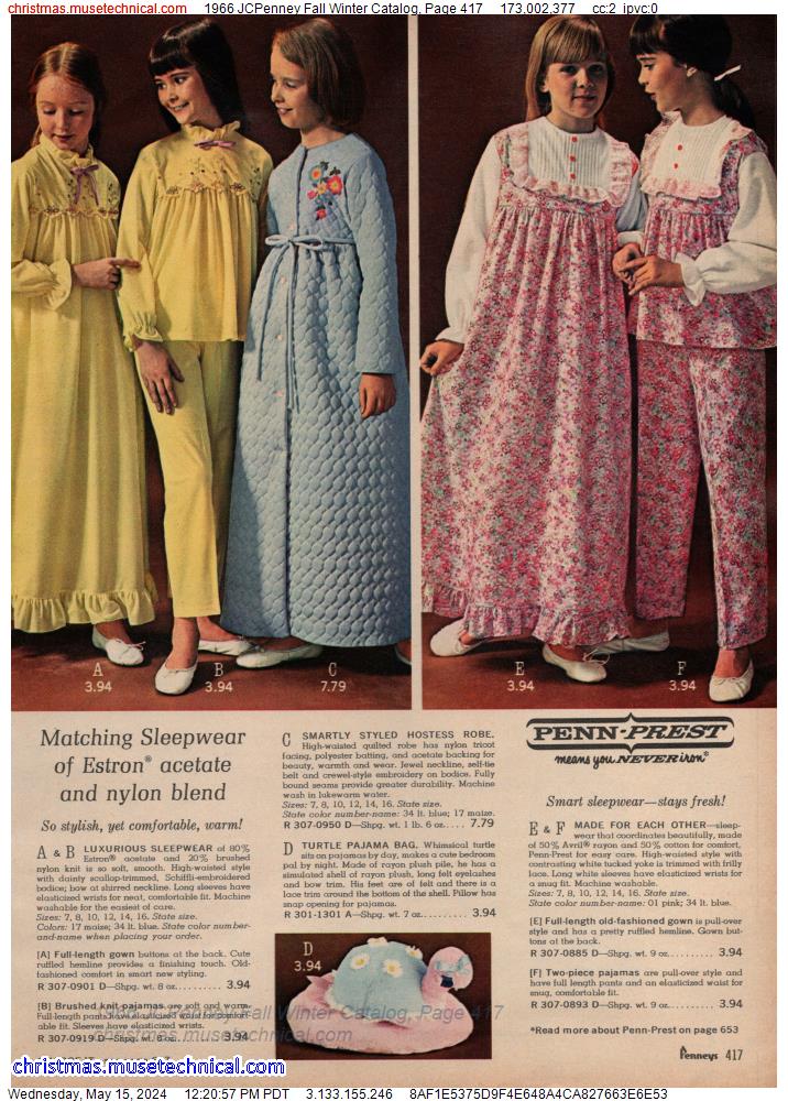 1966 JCPenney Fall Winter Catalog, Page 417