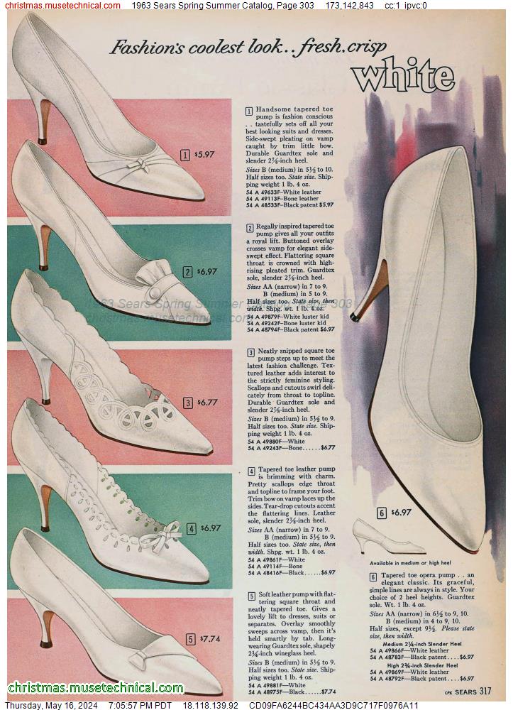 1963 Sears Spring Summer Catalog, Page 303