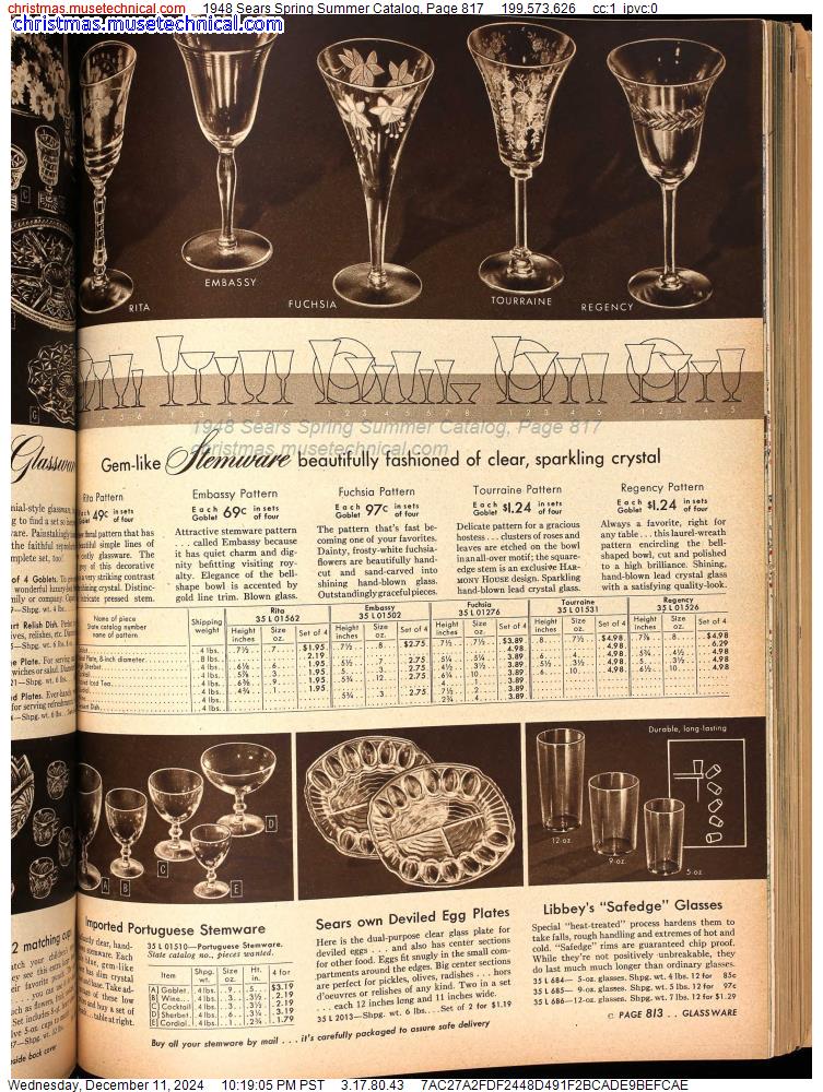 1948 Sears Spring Summer Catalog, Page 817