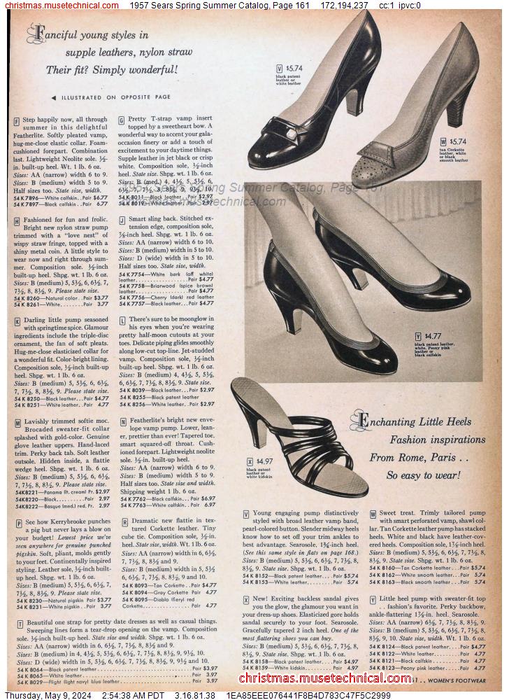 1957 Sears Spring Summer Catalog, Page 161