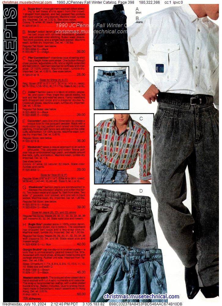 1990 JCPenney Fall Winter Catalog, Page 398