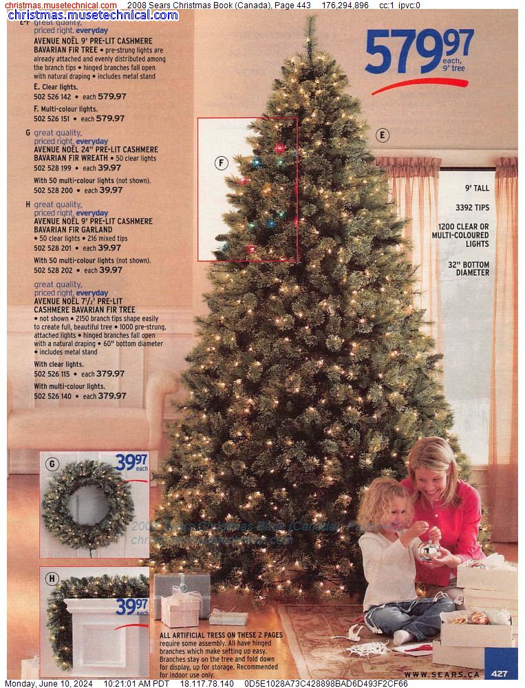 2008 Sears Christmas Book (Canada), Page 443