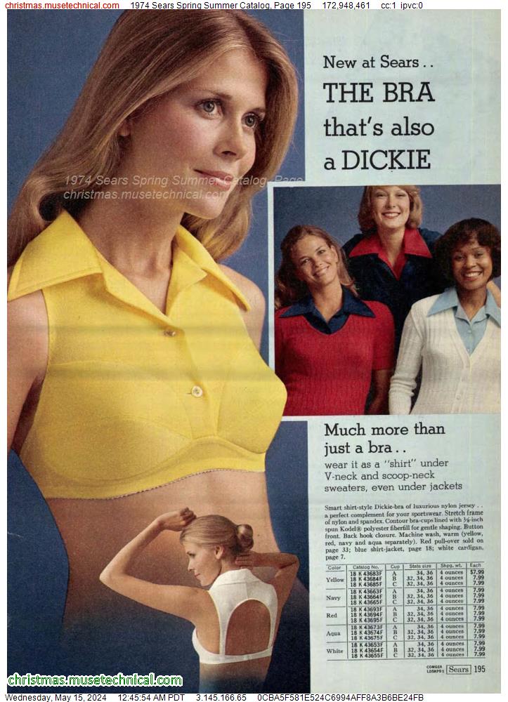 1974 Sears Spring Summer Catalog, Page 195