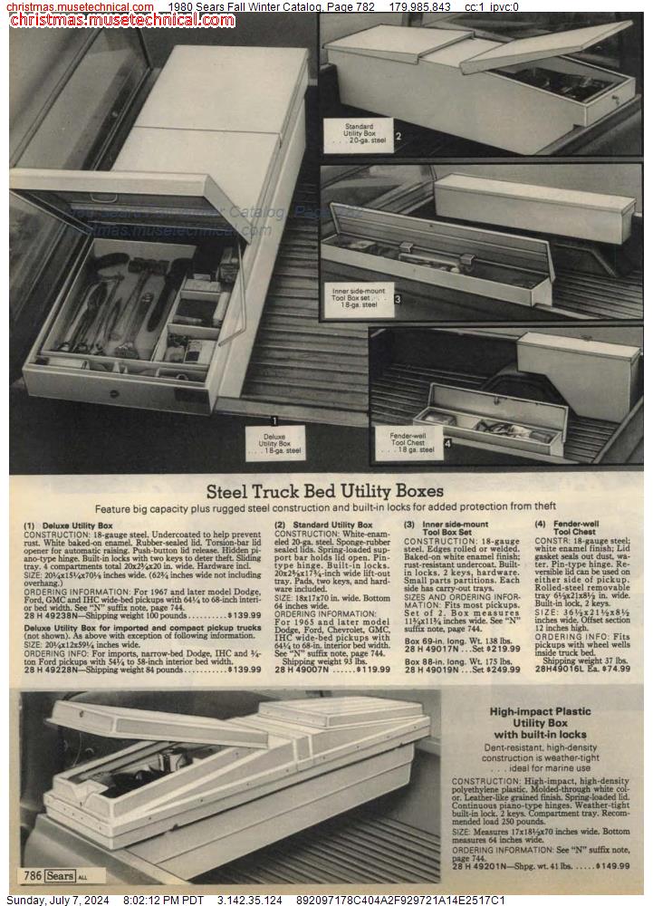 1980 Sears Fall Winter Catalog, Page 782