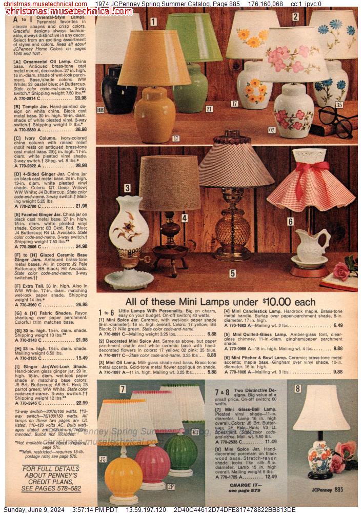 1974 JCPenney Spring Summer Catalog, Page 885
