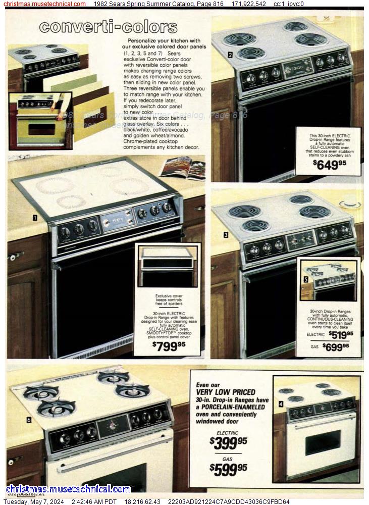 1982 Sears Spring Summer Catalog, Page 816