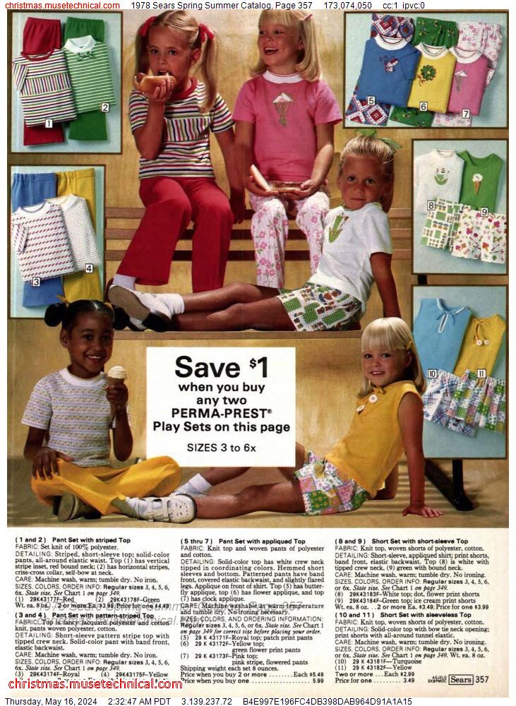 1978 Sears Spring Summer Catalog, Page 357