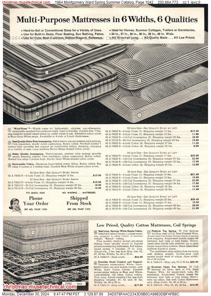 1964 Montgomery Ward Spring Summer Catalog, Page 1042