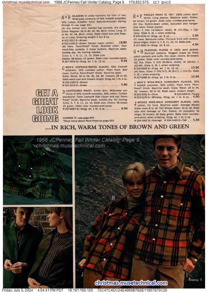 1966 JCPenney Fall Winter Catalog, Page 9