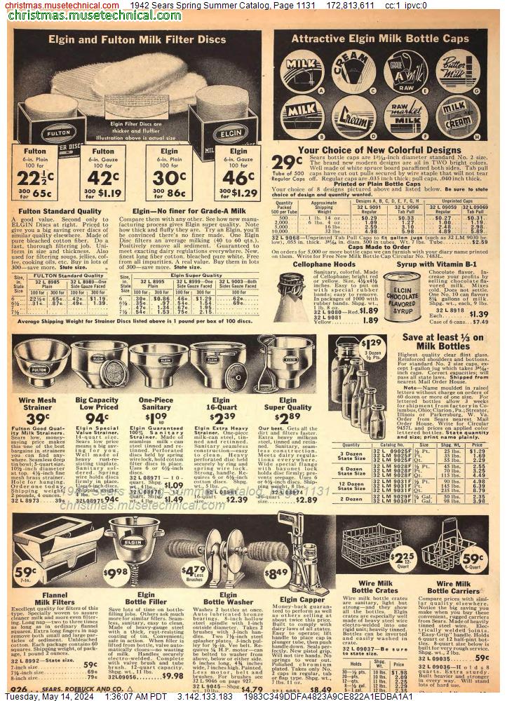 1942 Sears Spring Summer Catalog, Page 1131
