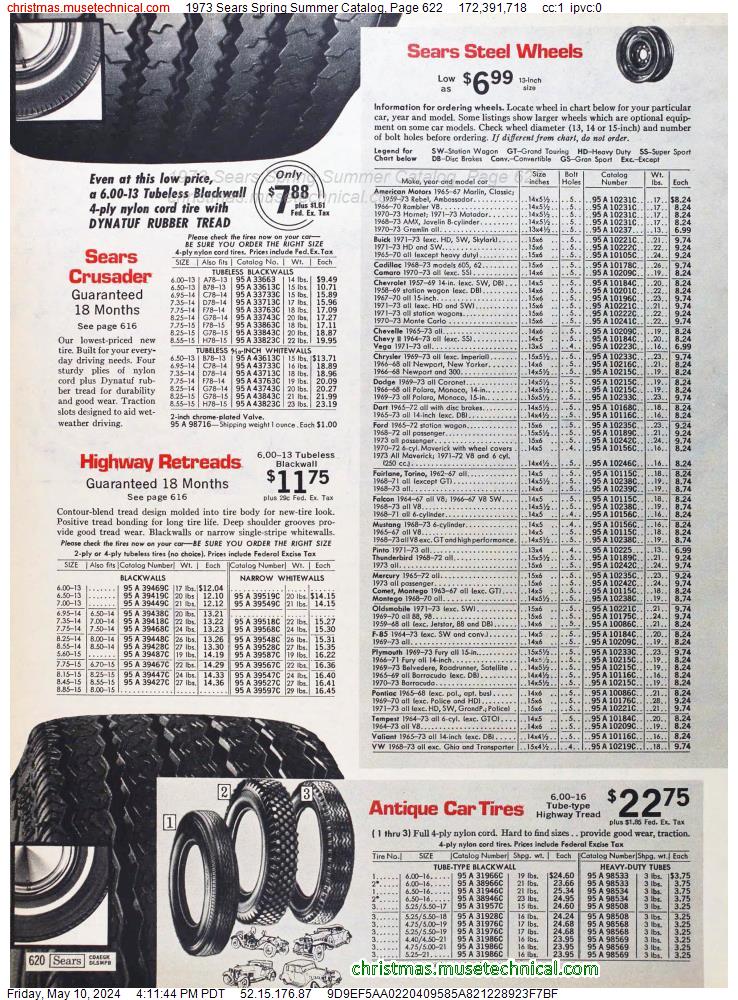 1973 Sears Spring Summer Catalog, Page 622