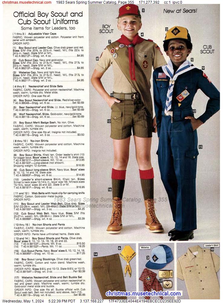 1983 Sears Spring Summer Catalog, Page 355