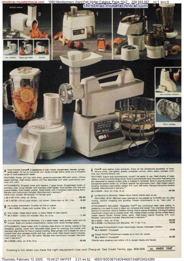 1980 Montgomery Ward Fall Winter Catalog, Page 1047