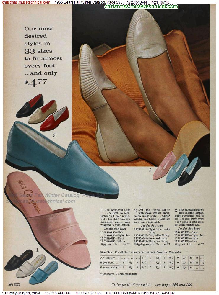 1965 Sears Fall Winter Catalog, Page 595
