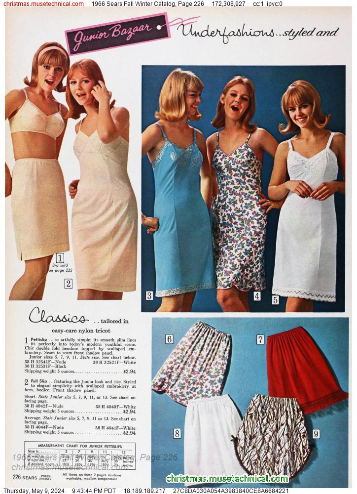 1966 Sears Fall Winter Catalog, Page 226