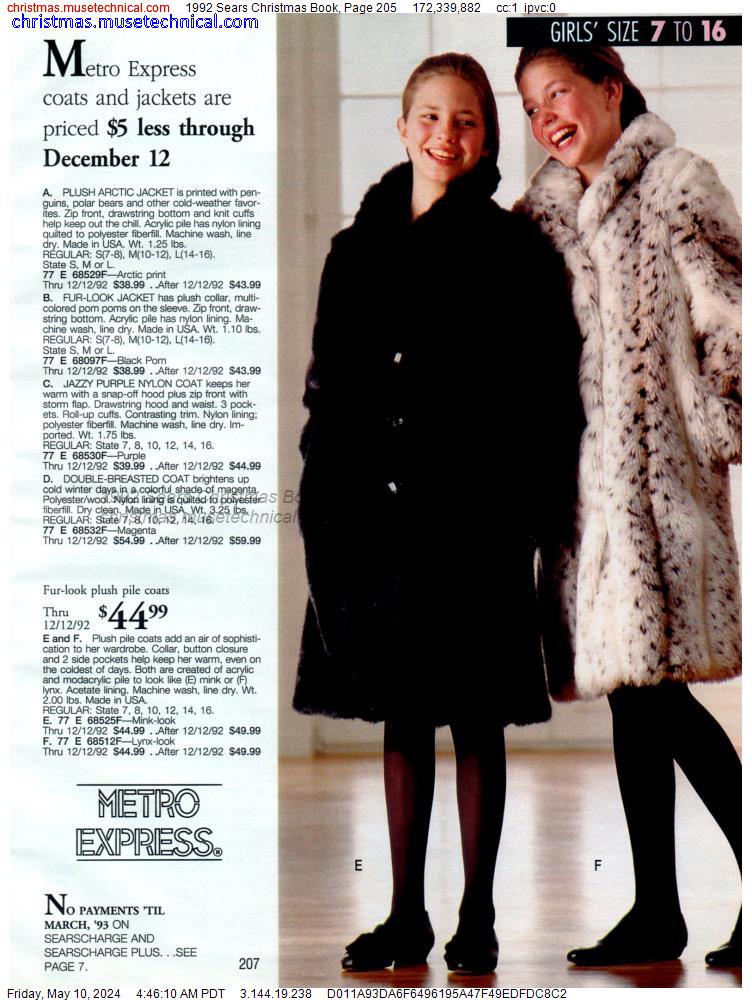 1992 Sears Christmas Book, Page 205