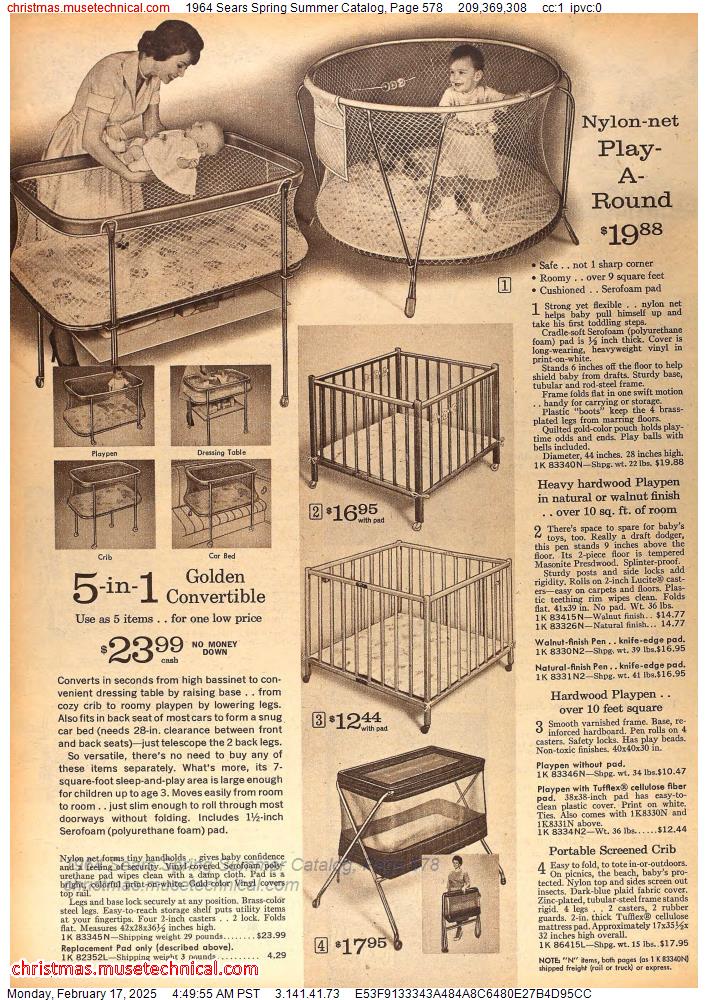 1964 Sears Spring Summer Catalog, Page 578