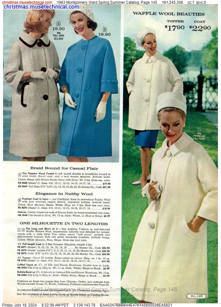 1963 Montgomery Ward Spring Summer Catalog, Page 145