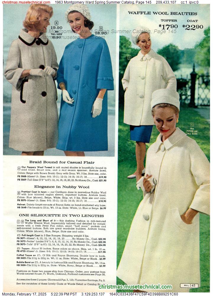 1963 Montgomery Ward Spring Summer Catalog, Page 145