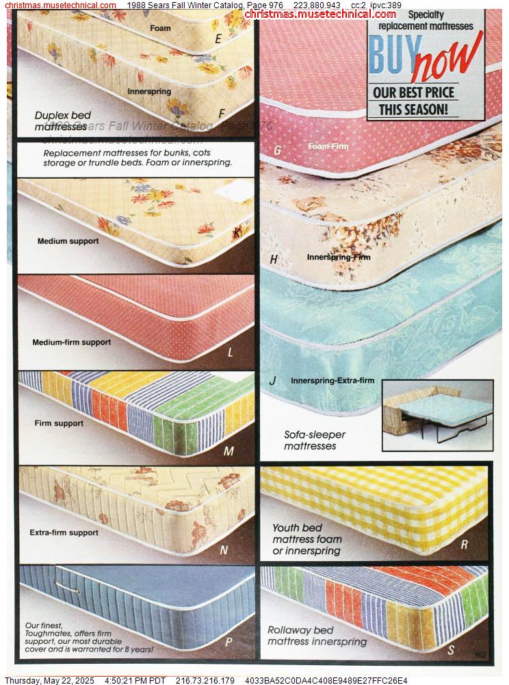 1988 Sears Fall Winter Catalog, Page 976