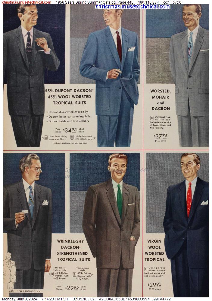 1956 Sears Spring Summer Catalog, Page 445