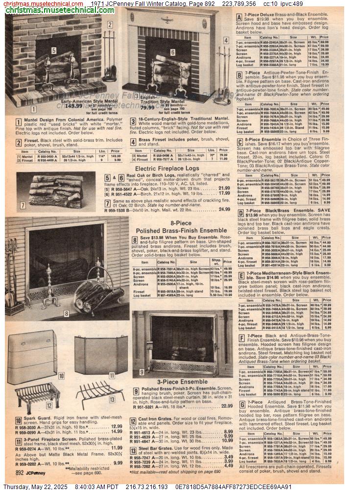 1971 JCPenney Fall Winter Catalog, Page 892