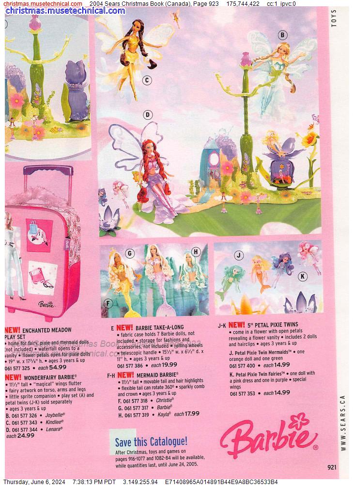 2004 Sears Christmas Book (Canada), Page 923