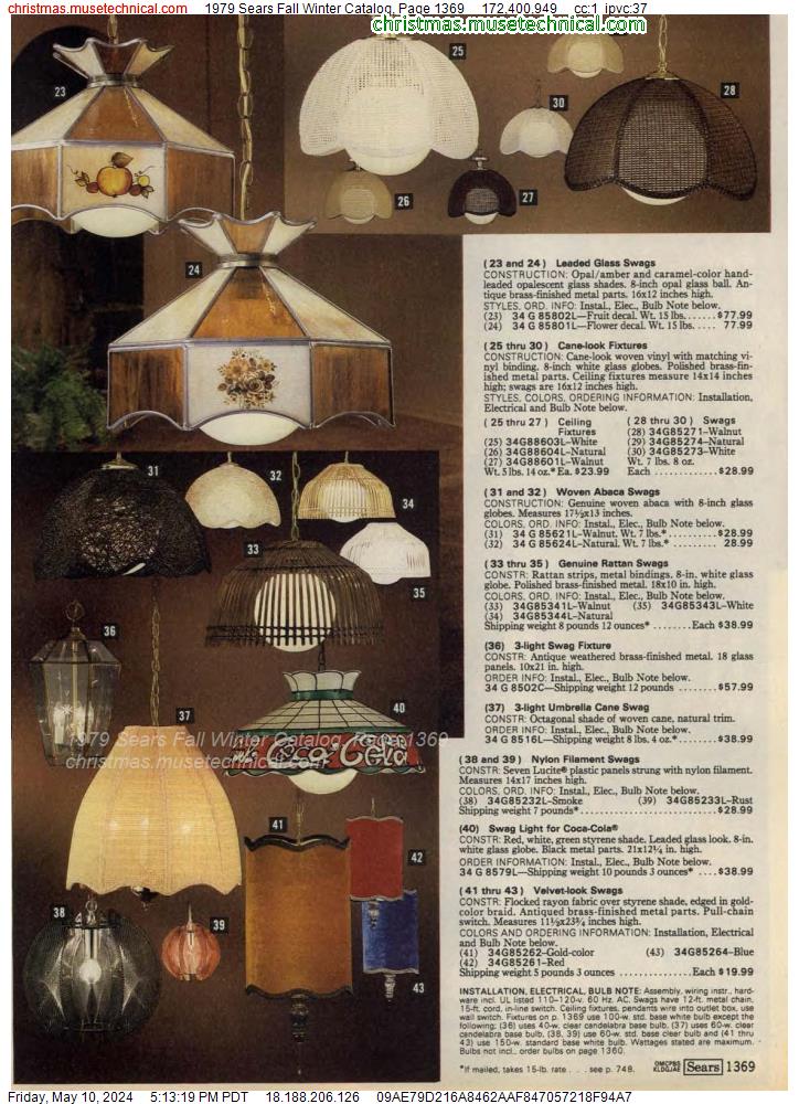 1979 Sears Fall Winter Catalog, Page 1369
