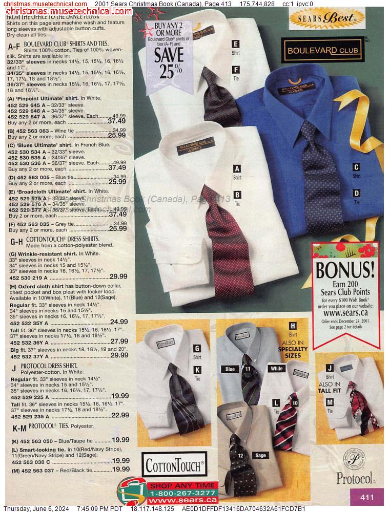 2001 Sears Christmas Book (Canada), Page 413