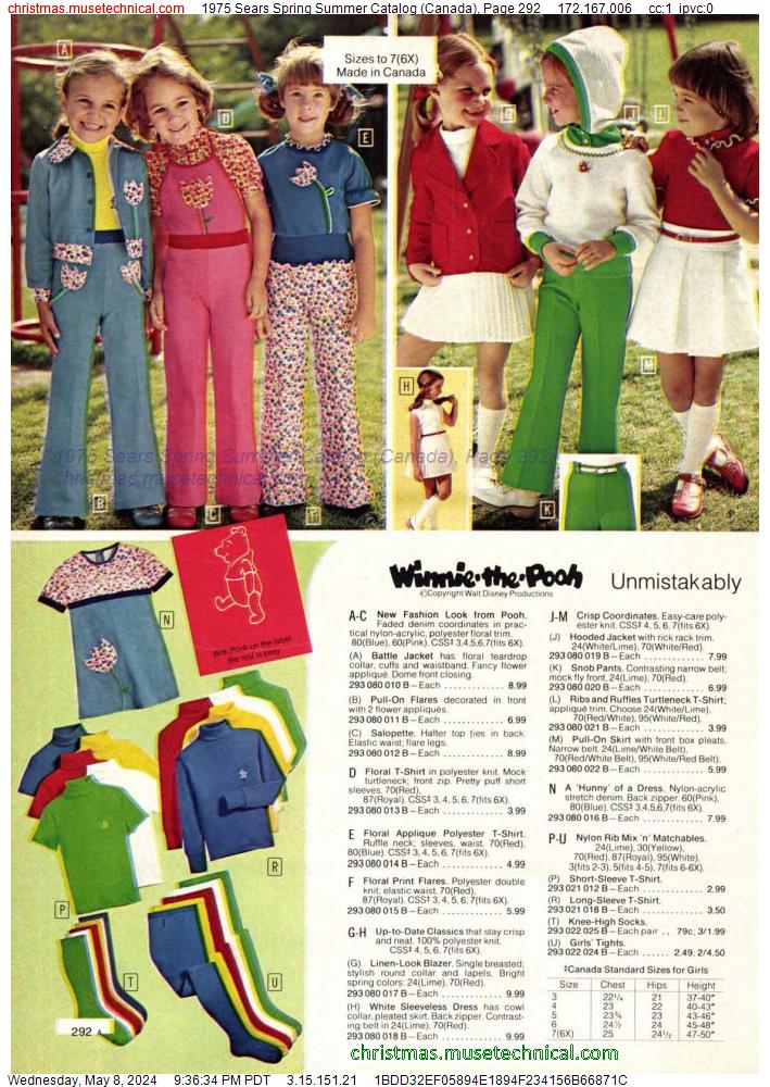 1975 Sears Spring Summer Catalog (Canada), Page 292