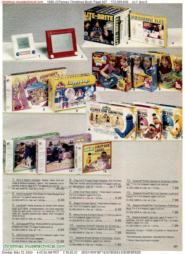 1986 JCPenney Christmas Book, Page 407