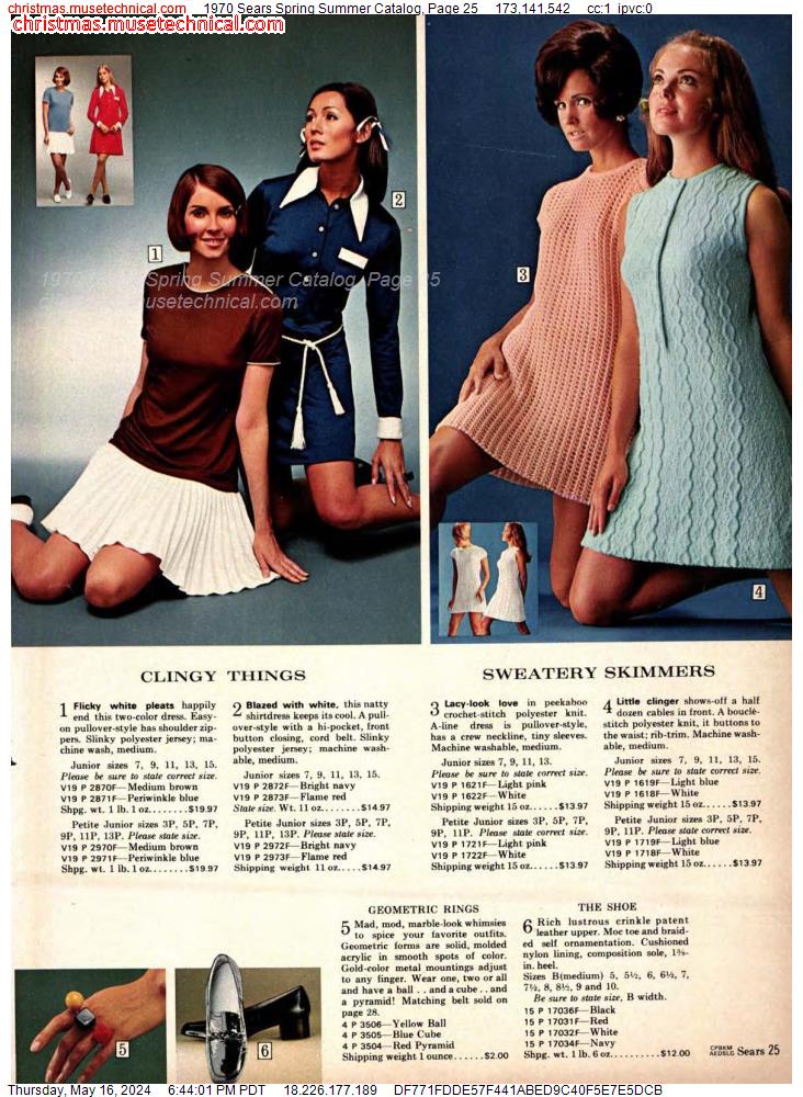 1970 Sears Spring Summer Catalog, Page 25