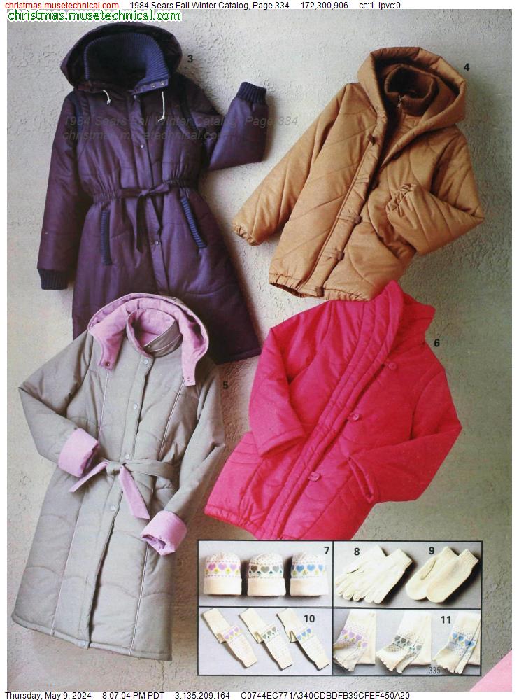 1984 Sears Fall Winter Catalog, Page 334