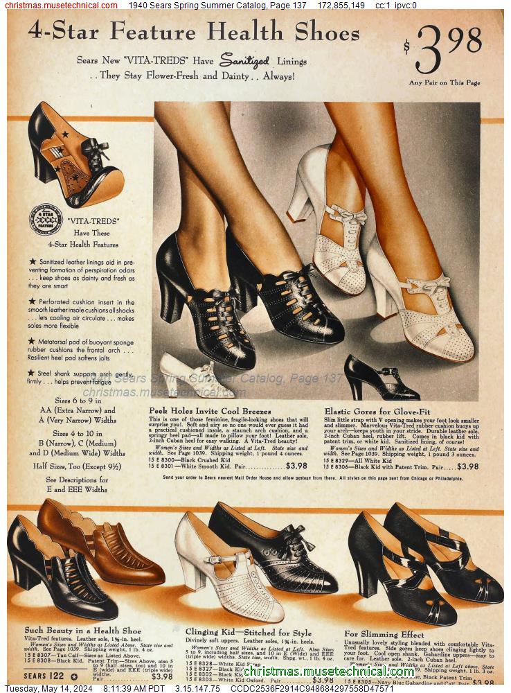 1940 Sears Spring Summer Catalog, Page 137