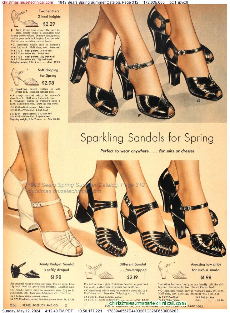 1943 Sears Spring Summer Catalog, Page 312