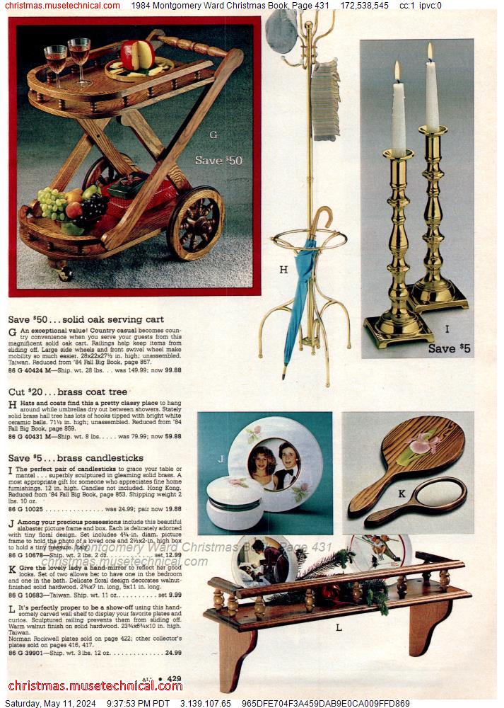 1984 Montgomery Ward Christmas Book, Page 431