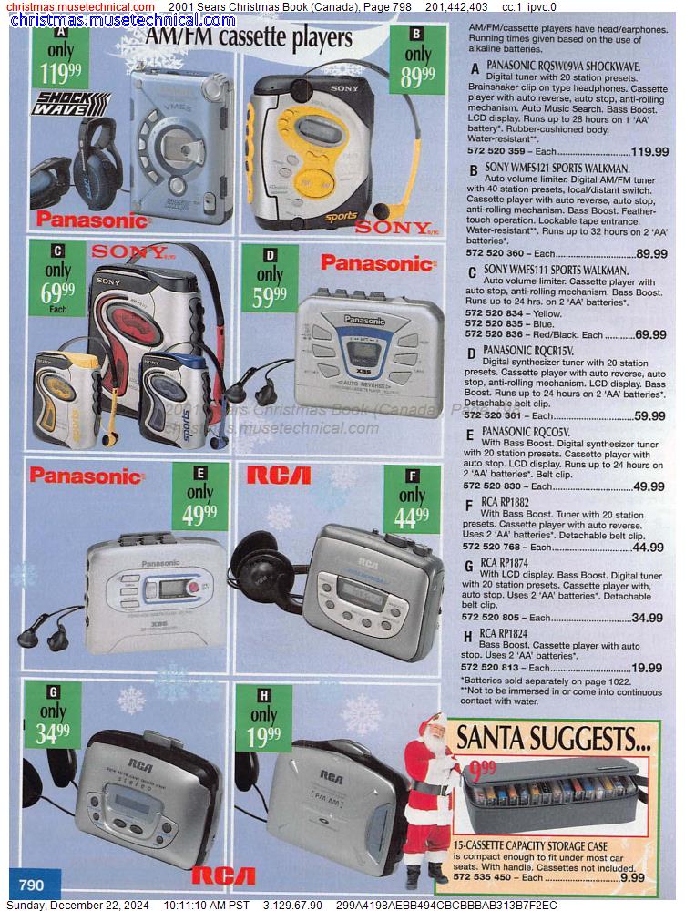 2001 Sears Christmas Book (Canada), Page 798