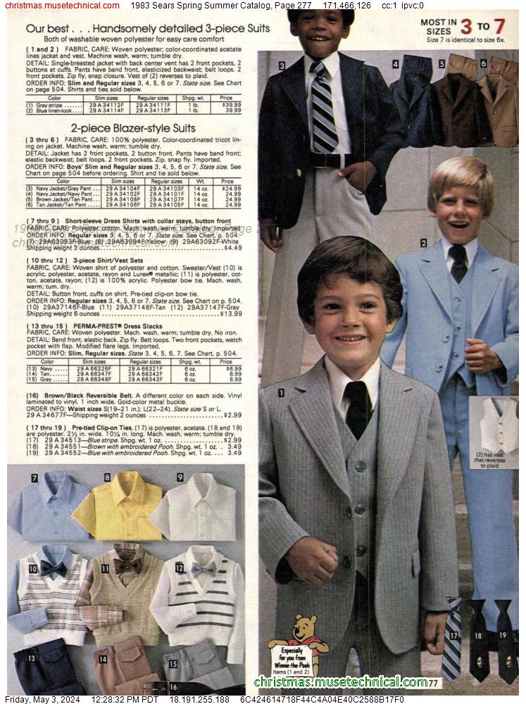 1983 Sears Spring Summer Catalog, Page 277