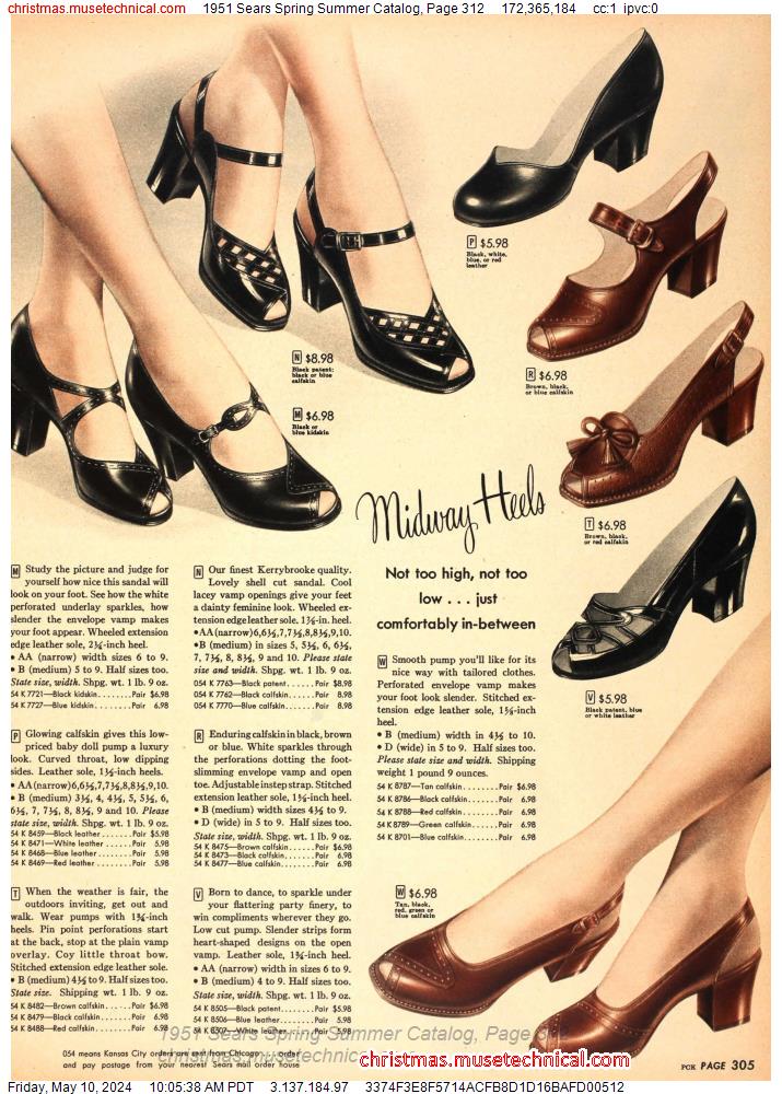 1951 Sears Spring Summer Catalog, Page 312