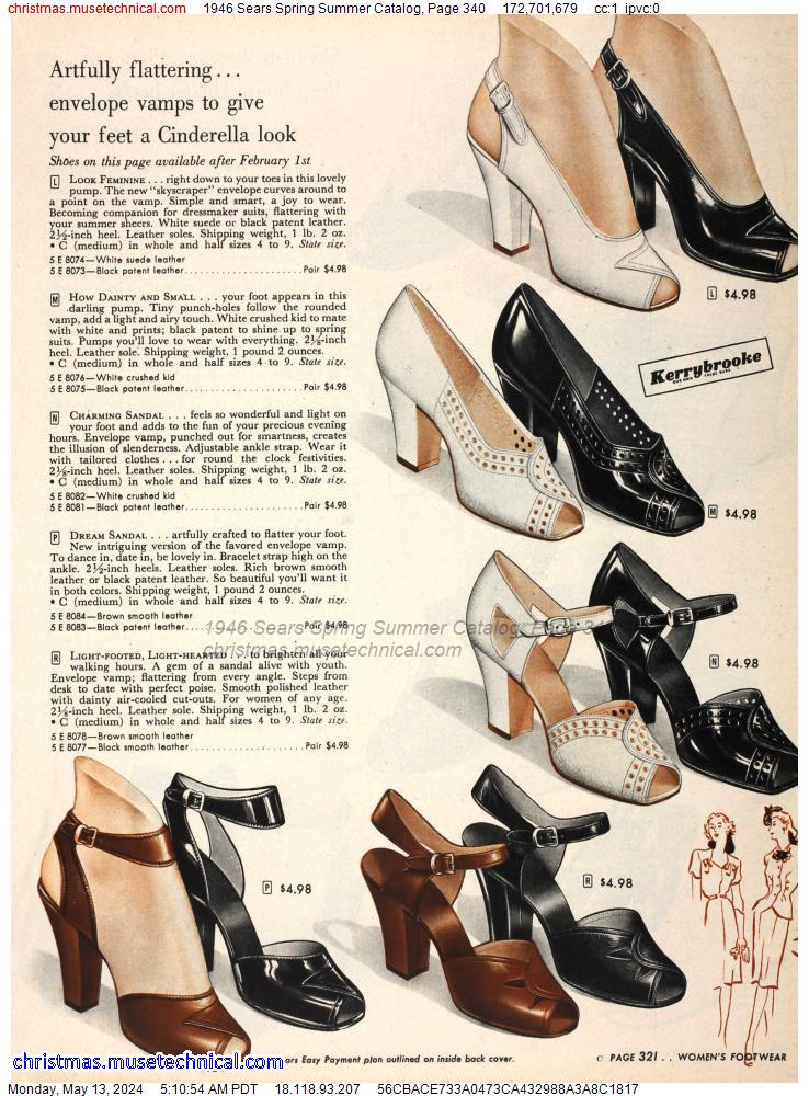 1946 Sears Spring Summer Catalog, Page 340